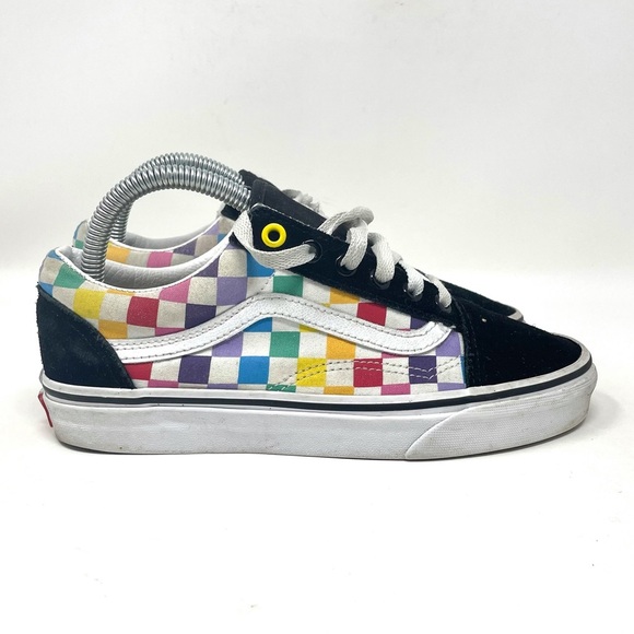Vans Classic Lace Up Multi-Color Checkered Womens 7.5 - Picture 1 of 8